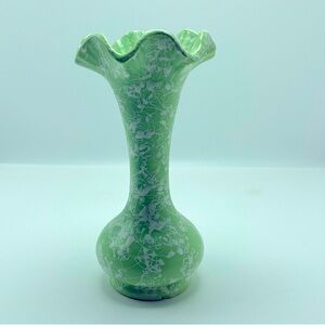 Vintage Shawnee Splatter Glaze Ruffled Rim